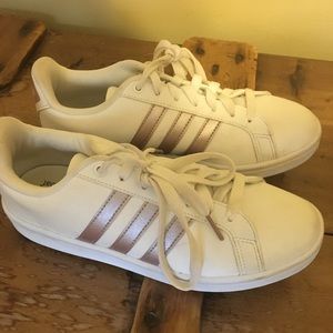 Rose Gold Adidas Sneakers Size 7.5